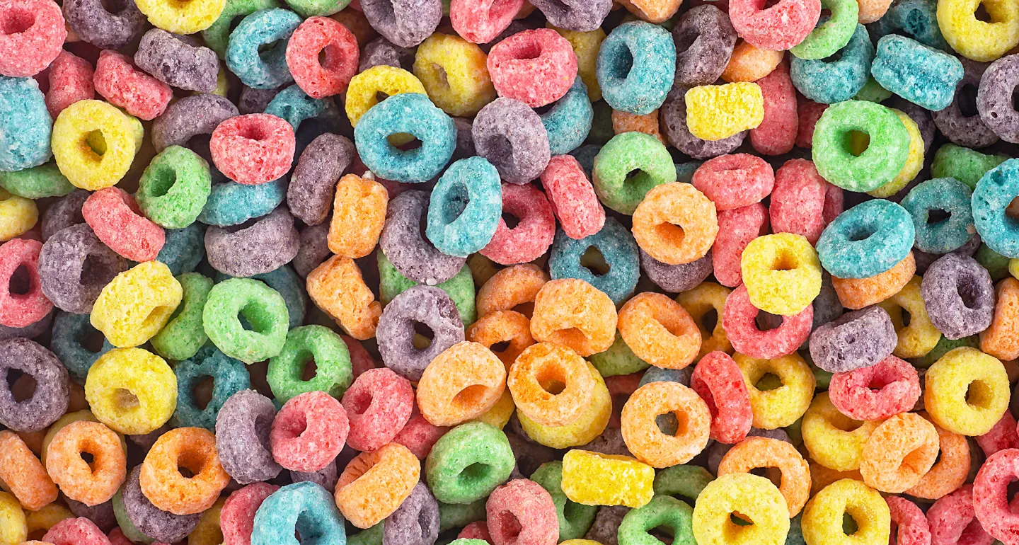 Colorful cereal
