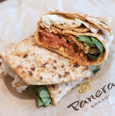 Try Panera's Mediterranean Wrap. 