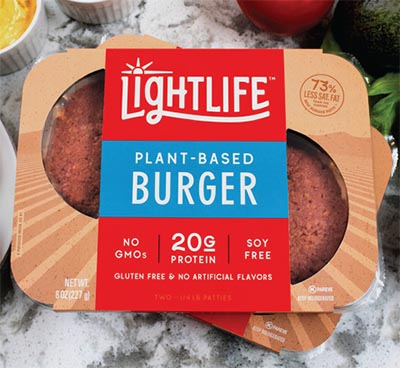 Meaty taste with a fraction of beef's saturated fat. 
