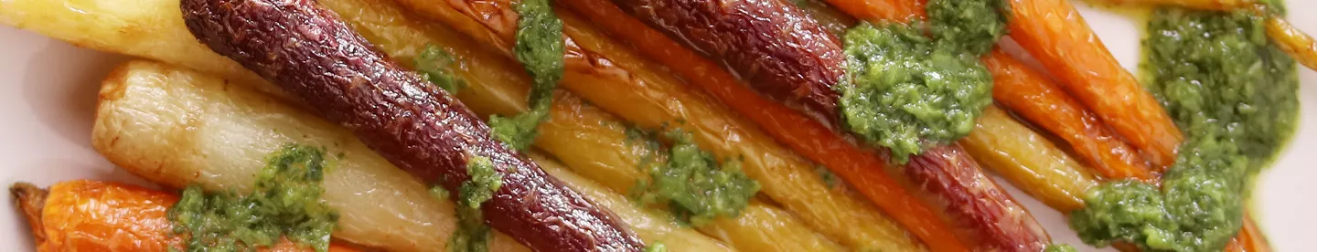 cooked rainbow carrots