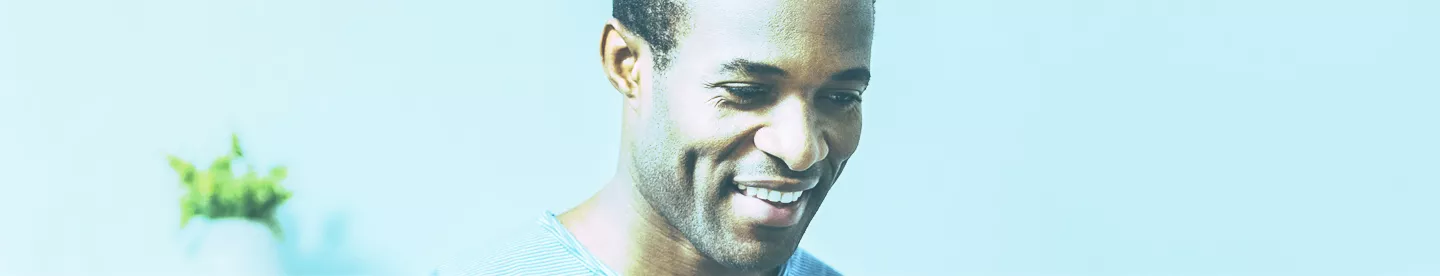 Man looking downward