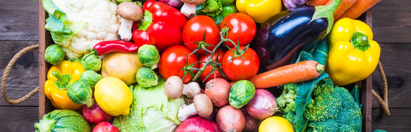 fresh fruit and vegetables