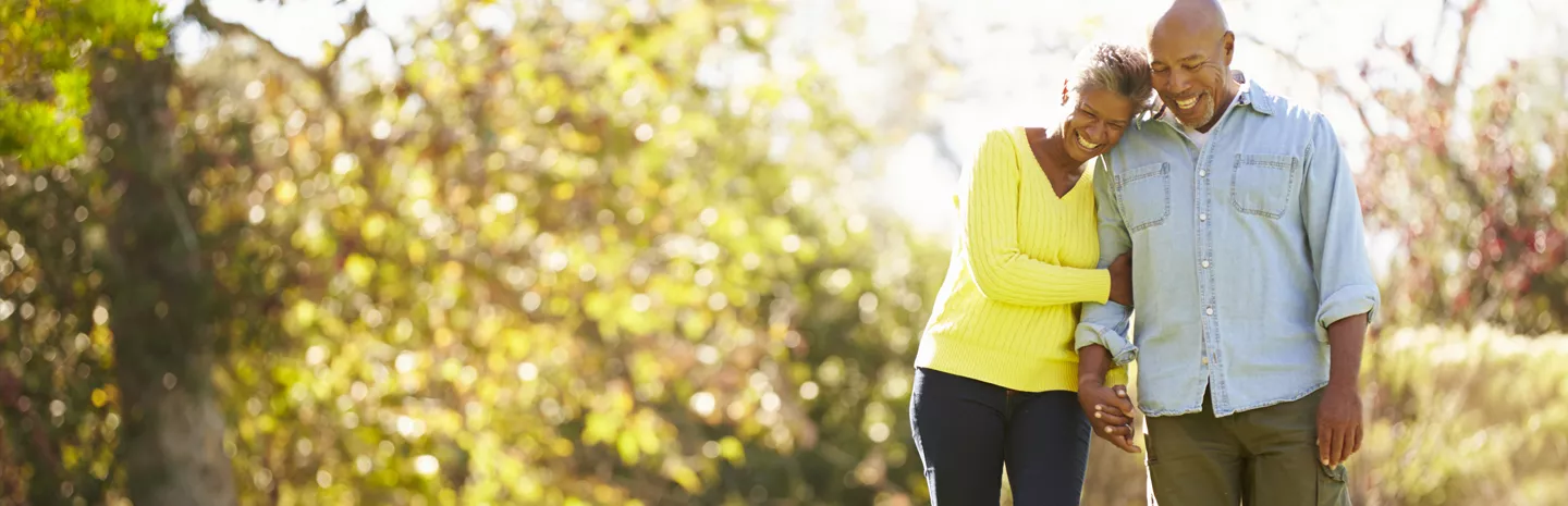 a couple out for a walk