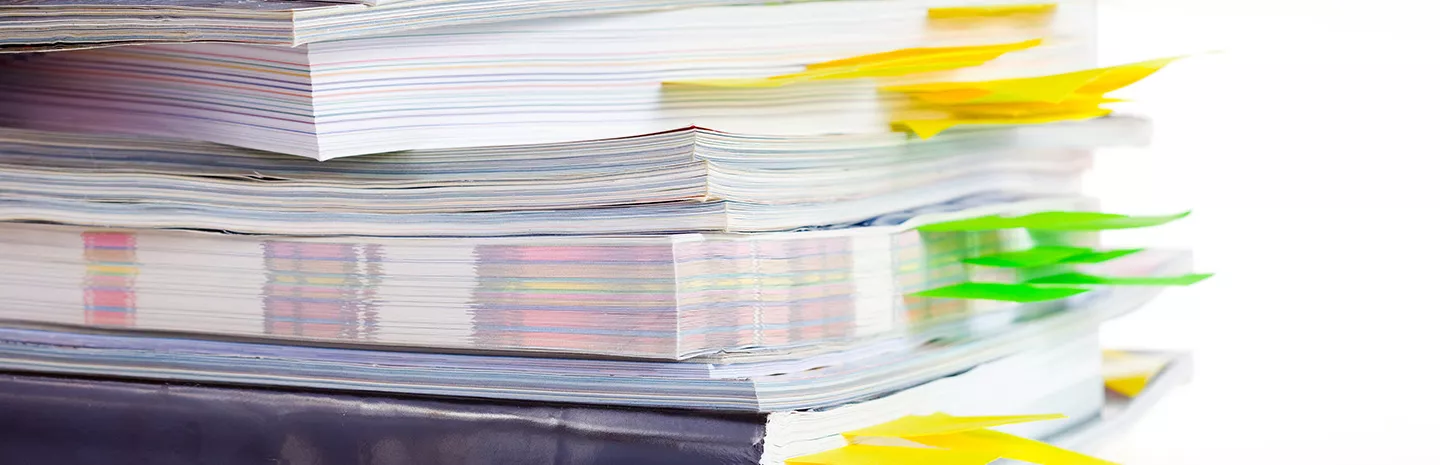 Stack of journals