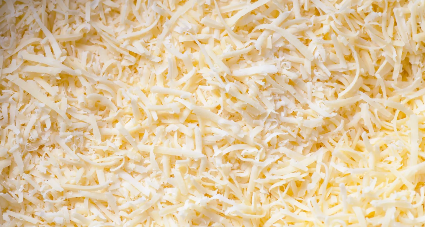 Shredded cheddar cheese