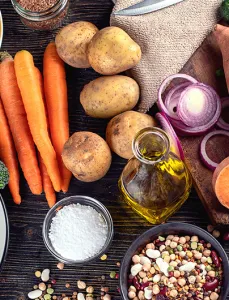 Assortment of vegetables on a table