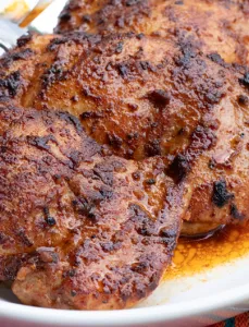 plate of Peruvian seasoned chicken