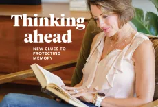 cover of Nov/dec issue with woman reading a book