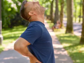 man with pained expression