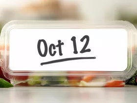 packaged vegetables with use by date of oct 12