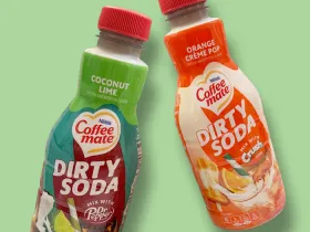 Coffee Mate dirty soda Coconut lime and orange creme pop mix ins