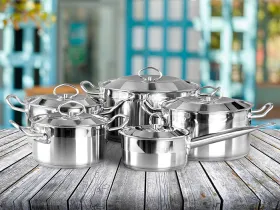 Cookware on a table