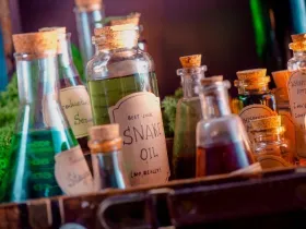 Fake remedy, homeopathy, and unscientific medicine concept.