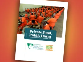 cover of CSPI carceral nutrition report