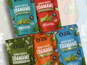 5 bags of The Only Bean crunchy edamame snacks