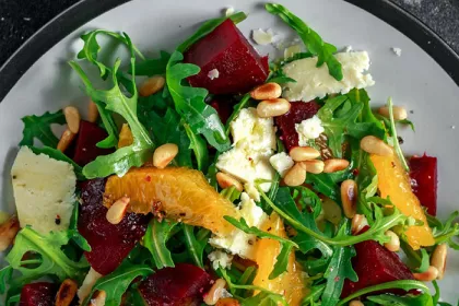a plate of salad