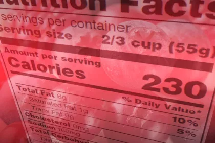 nutrition facts label