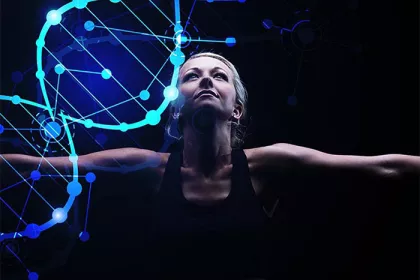 woman with arms stretched open 