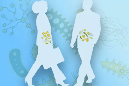 figures containing representations of a microbiome