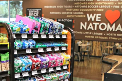 Checkout aisle at Raley's