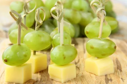 cheese and grapes
