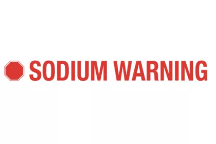 Sodium warning label