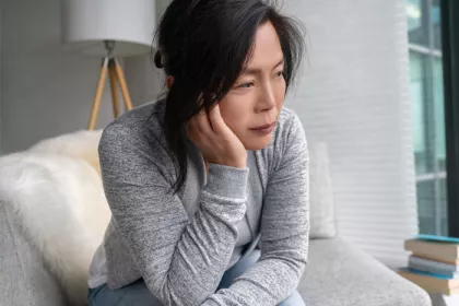depressed woman