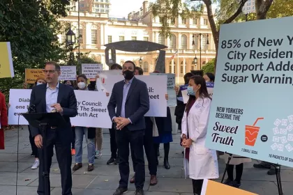 A rally in support of the Sweet Truth Act