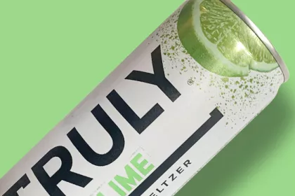can of Truly in the lime flavor