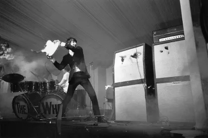 Pete Townshend Smashing Guitar