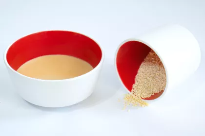 Sesame sauce and seeds