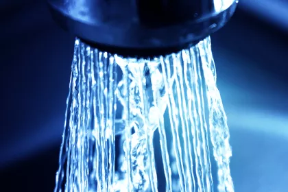 tap faucet with water coming out