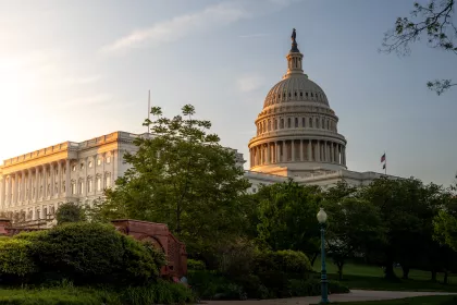 Early morning view of the US Capitol Building