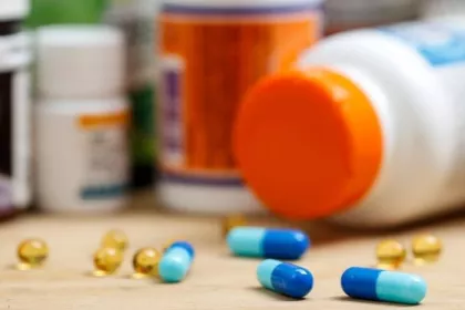 A variety of supplements on a table
