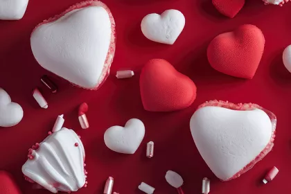 Valentine candy containing red 3 food dye