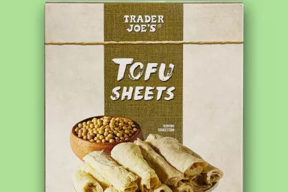 box of Trader Joe's Tofu Sheets