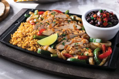 Chili's chicken Fajita plate