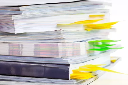Stack of journals