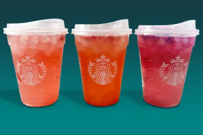 three grande Starbucks refreshers