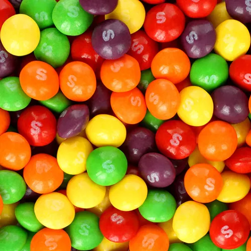 Skittles multicolored fruit candies