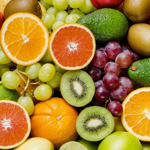 Variety of fruits