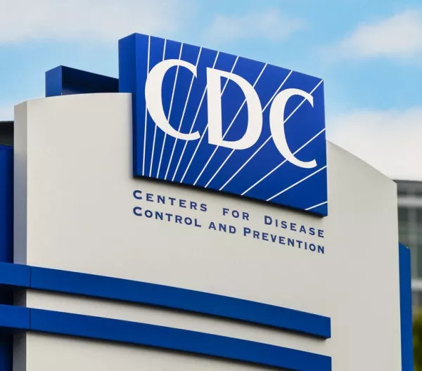 The sign in front of the CDC building