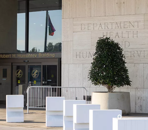 Exterior of Department of Health and Human Services building