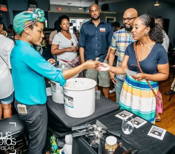 Attendees and organizers at an OKC Black Eats event