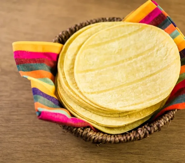 A bowl of corn tortillas
