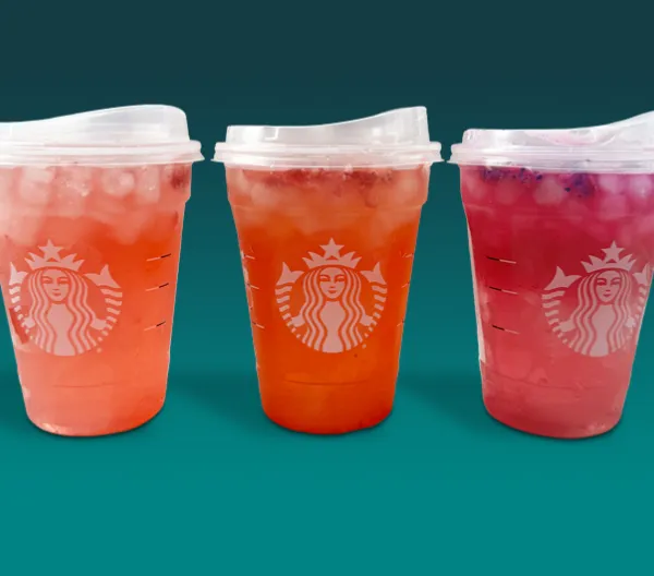 three grande Starbucks refreshers