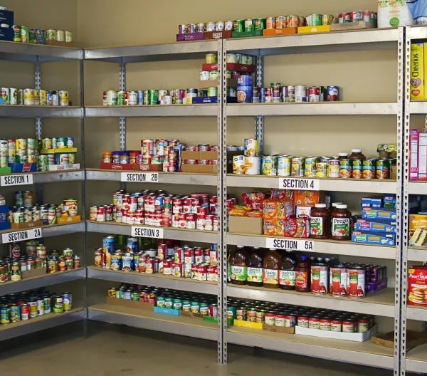 Food bank without fresh produce