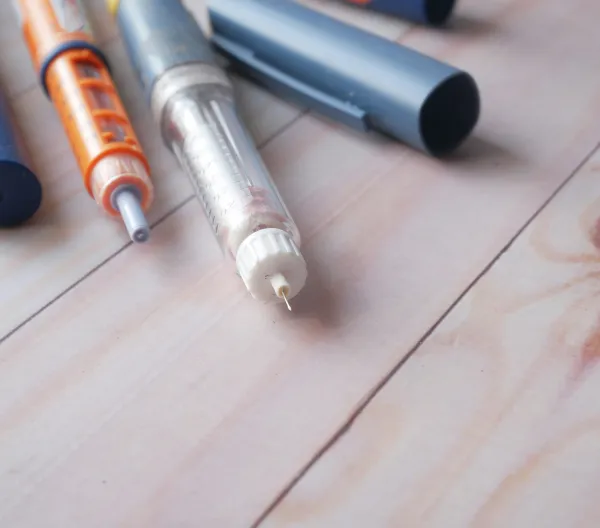 An assortment of injectable pens