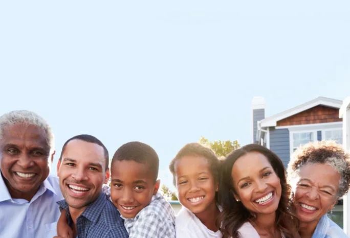 photo of a happy family