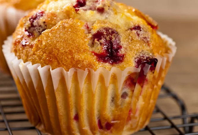 a cranberry muffin